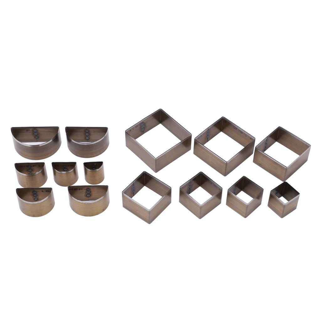 14 шт. Форма для резки кожи 2 формы Изысканный штамп из высокоуглеродистой стали для кожи DIY ручная работа кожа