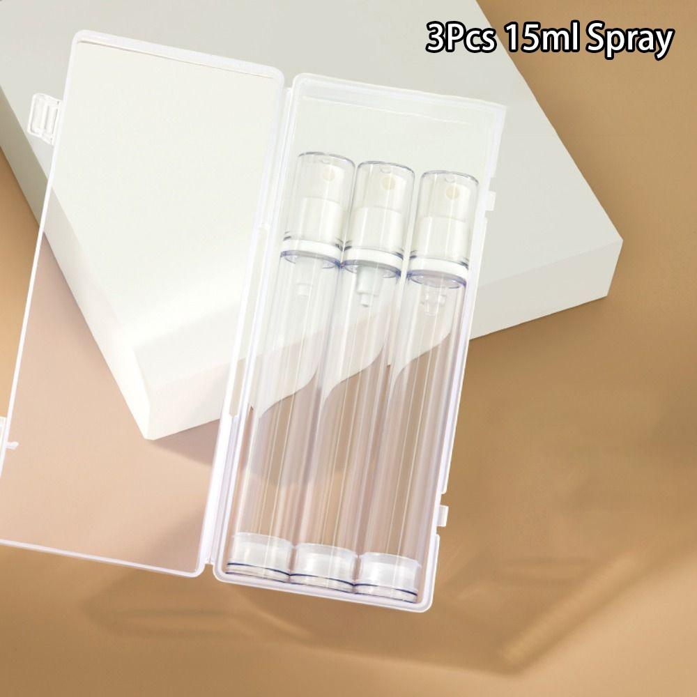 3/4Pcs 5-15ML Lotion Sprayer Bottle Empty Cosmetic Container Durable Travel Refillable Bottle