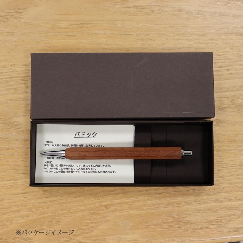 Механический карандаш Octagon Pencil Pen Retractable Rare Tree Octagon Wood Pen Octagon 0.5mm (Загон/Африканский падуак)