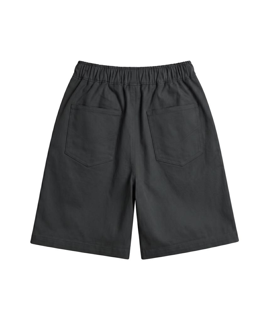 Шорты-бермуды Noming Chino с одним складкой и карманом, широкие - Угольный