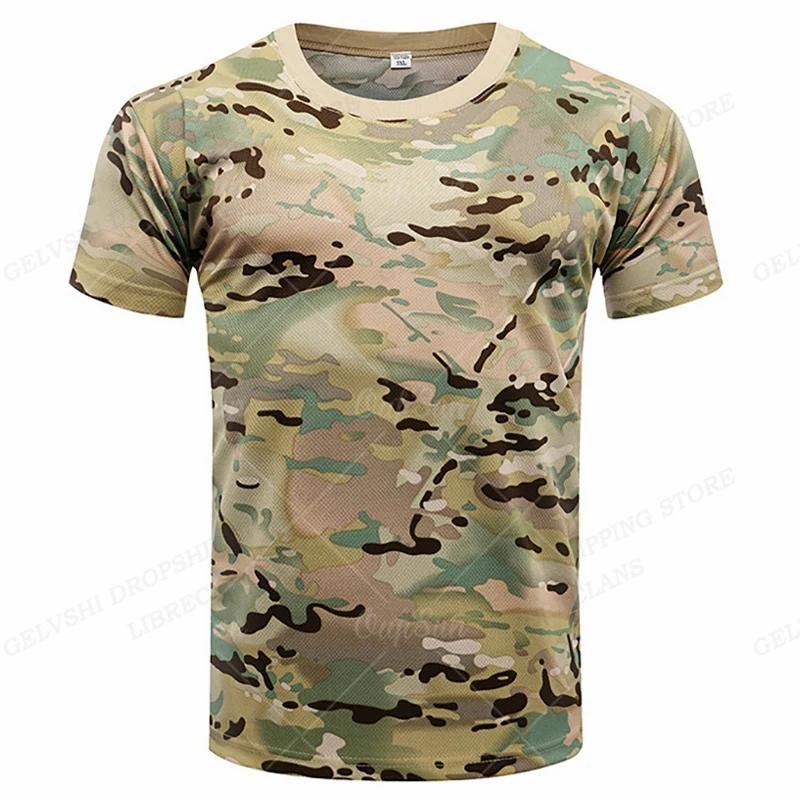 Summer Round Neck 3D Camouflage Print Top Fashionable Outdoors Casual Short Sleeved Men's T-shirts