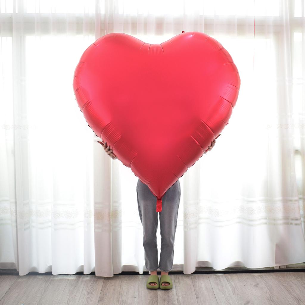 60Inch Love Heart Foil Balloon for Propose Parties Decoration Oversize Balloon Love Balloon for Valentine's Day Wedding Decor