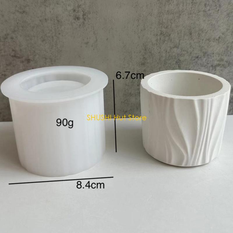 Декор для выпечки 3D Цветочный горшок Силиконовая форма Свеча Мыло DIY Рукоделие Материалы для начинающих Стартовый аксессуар D57B