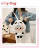 Babythree Cute Elephant Fox Panda Rabbit  Animal Costume Cartoon Plush Backpack