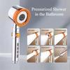 5 Modes Spray Water Saving Shower Head ABS Handheld Spa Showerheads Large Flow Portable Bathroom Filter Shower Faucet Nozzle Set