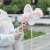Пушистый Веер-Бабочка Ручной Веер Китайский Стиль Веер-Фея Многоцелевой Веер из Шелковых Цветов Фотография