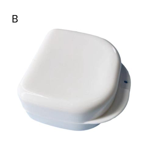 1 шт./2 шт. коробка для хранения зубных протезов различной формы, экологически чистый полипропилен, портативный, удобный для безопасного хранения футляр для брекетов