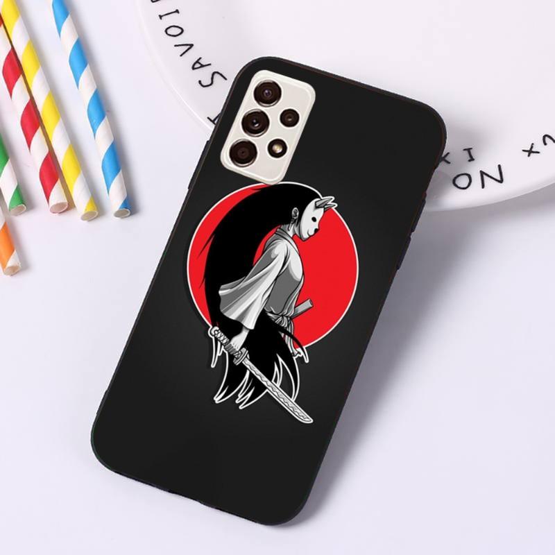 Чехол для телефона Samurai Gril Women для Samsung A91 A81 A73 A72 A71 A30S A20 A12 A13 A52 A53 4G 5G, мягкий черный чехол для телефона