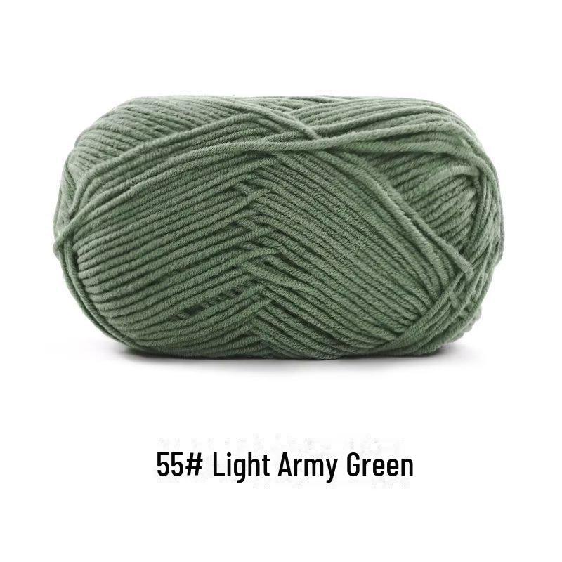 4-х ниточная пряжа из гребенного хлопка для кукол ручной работы, 40 г молочного хлопка, набор материалов для кукол своими руками