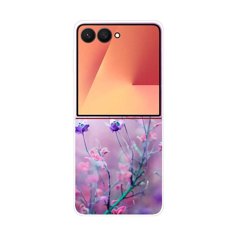 Роскошный прозрачный чехол для телефона Samsung Galaxy Z Flip 7, жесткая складная крышка из поликарбоната для Galaxy Z Flip7, противоударный чехол Capa Fundas