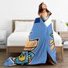 Dog Man Anime Blanket Multiple Sizes Warm Cozy Fluffy  Throw Blankets for Couch Sofa and Bed