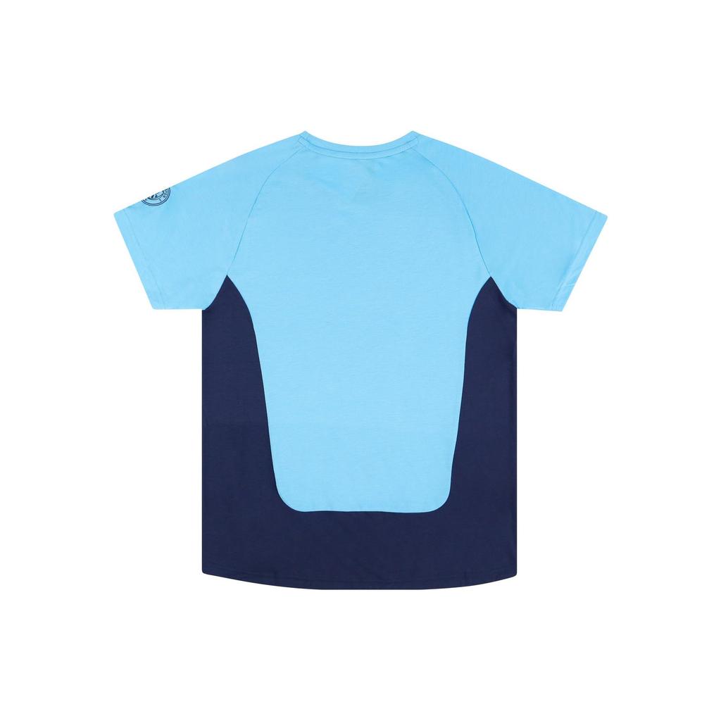 Puma 2020-21 Manchester City Player Edition Crew Neck Pullover Comfortable Casual Short Sleeve Raglan T-Shirt Men Tops Sky-Blue 758704-01
