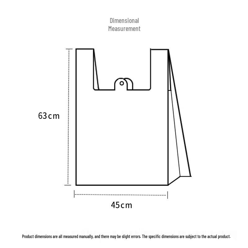 Xiao Xian Thickened White Vest Handle Carry Bags