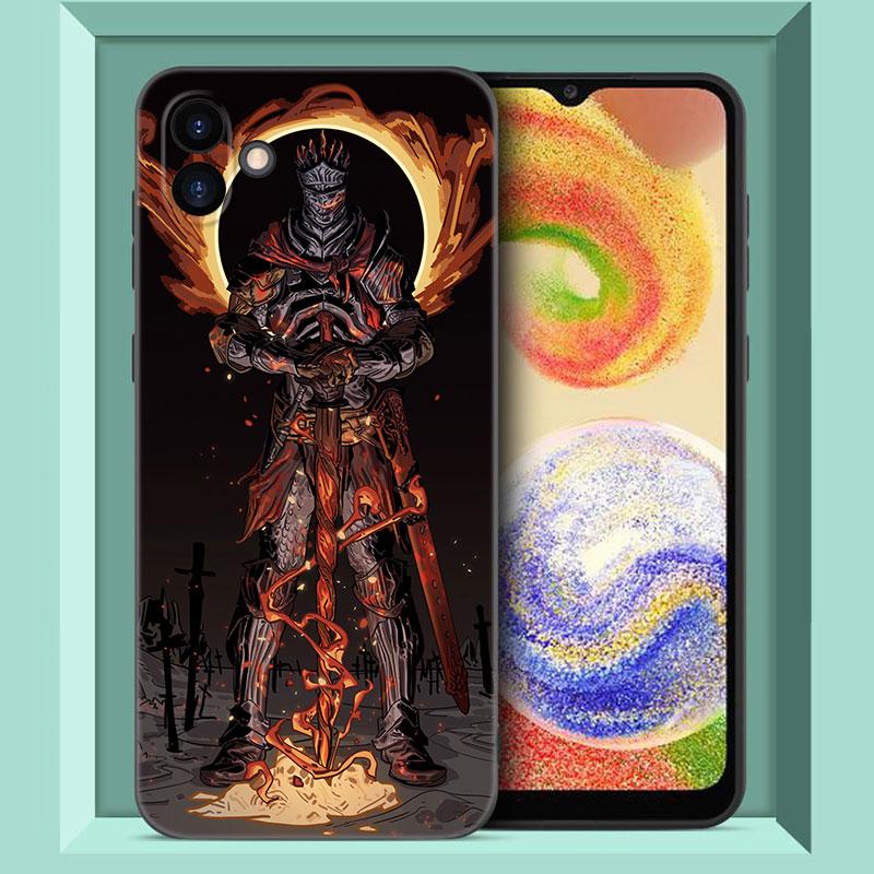 Игровой чехол для телефона Dark Souls из черного силикона для Samsung Galaxy A01 A03 Core A04 E A02 A05 A10 A20 A21 A30 A50 S A6 A8 Plus A7 2018