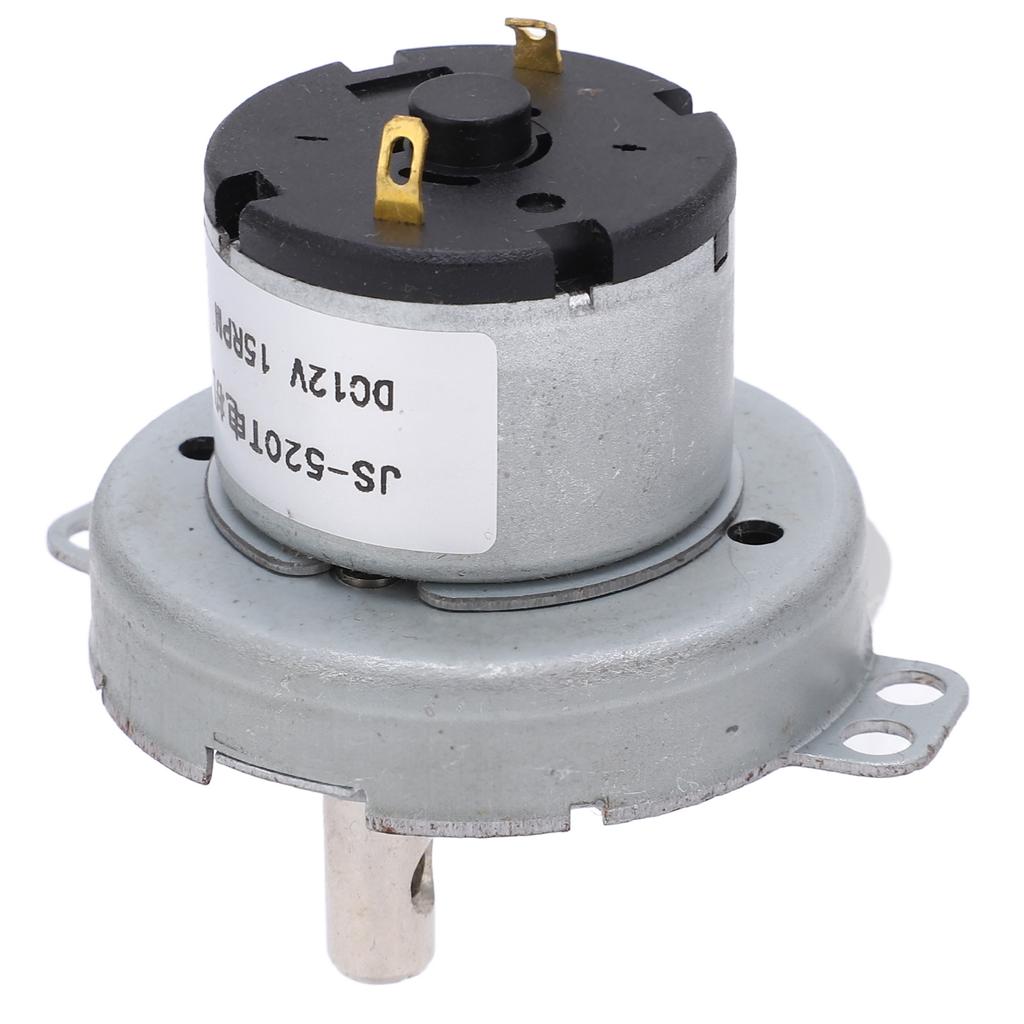 JS?520T DC Geared Motor Durable 12V 15RPM Gear Reducer Motor for Electronic Products