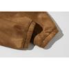 WANLEGETU Unisex Retro Suede Hunting Jacket J2625 - Spring/Autumn Workwear Style