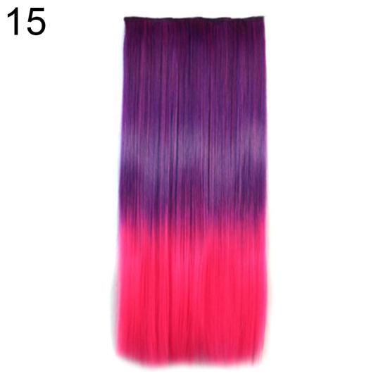 Talos Женская мода термостойкие длинные прямые волосы с градиентом парик наращивание шиньон