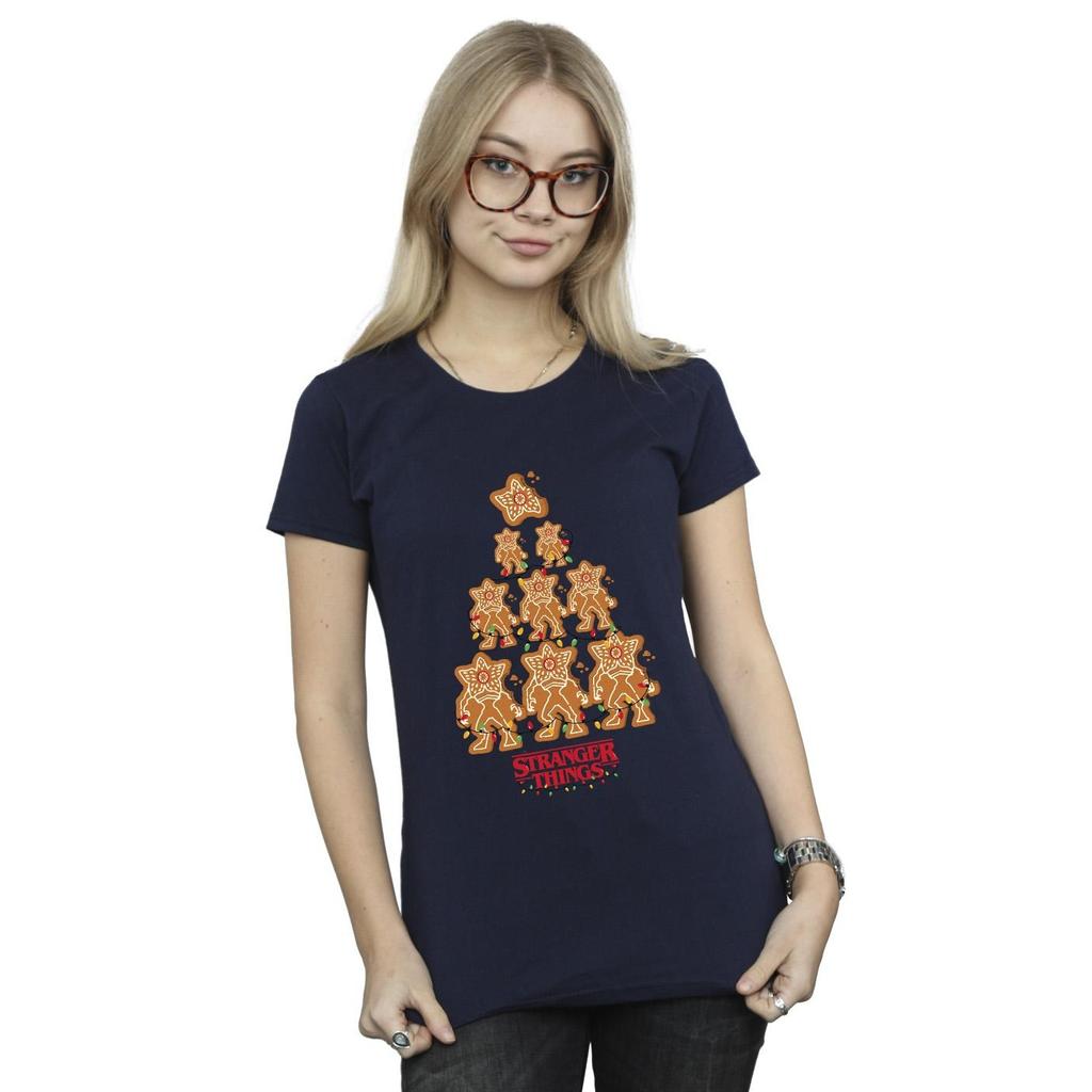 Netflix Womens/Ladies Stranger Things Gingerbread Cotton T-Shirt