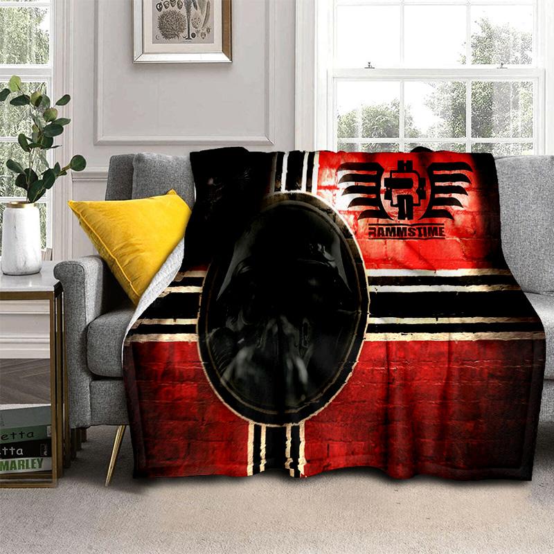 Одеяло с 3D R-Rammstein Heavy Metal Band, мягкое одеяло для дома, спальни, кровати, дивана, пикника, путешествия, офиса, одеяло, детское одеяло