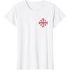 Knight Templar Jerusalem Cross Kingdom of Jerusalem Men T-Shirt Short Sleeve Casual  O-Neck Summer TShirt