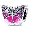 925 Silver Butterfly Dragonfly Charms Colorful Beads for DIY Bracelet Making Handmade Jewelry Supplies