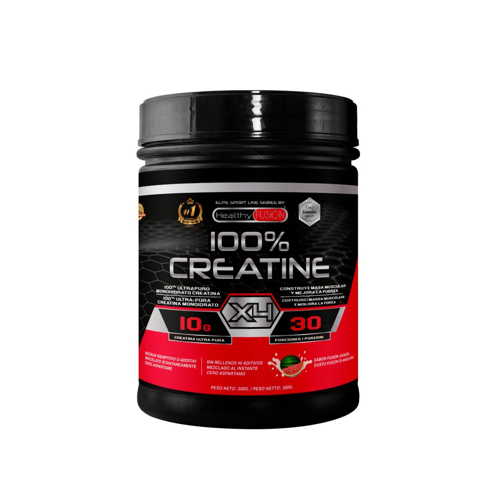 Healthy Fusion 100% Creatine Monohydrate, High Dose | 10g of Creatine Per Serving | 300g Watermelon Flavor