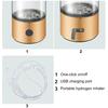 Portable Hydrogen Rich Water Cup Leak-proof Transparent Glass Water Bottle Hydrogen & Oxygen Separation Smart Water Kettle for Outdoor Travel