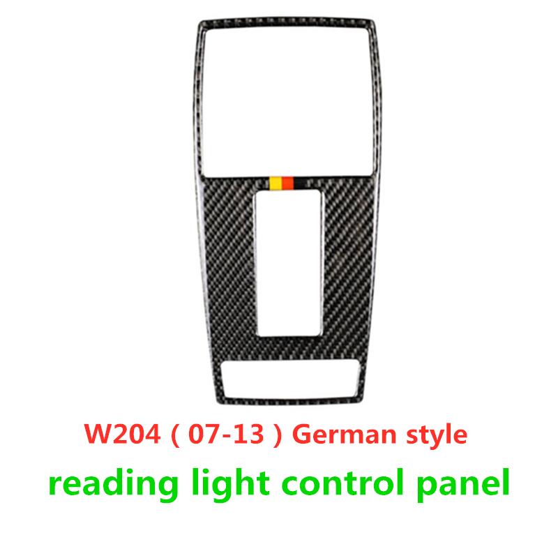 Подходит для Mercedes Benz C Class W204 E Class W212, аксессуары из углеродного волокна, светильник для чтения в салоне автомобиля, отделка