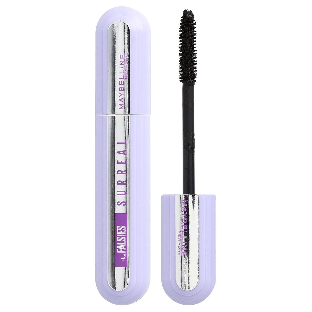 Maybelline Накладные ресницы, Супер Реальные, Тушь-экстендер, 175 Очень Черный, 10мл (0,33 жидких унций)