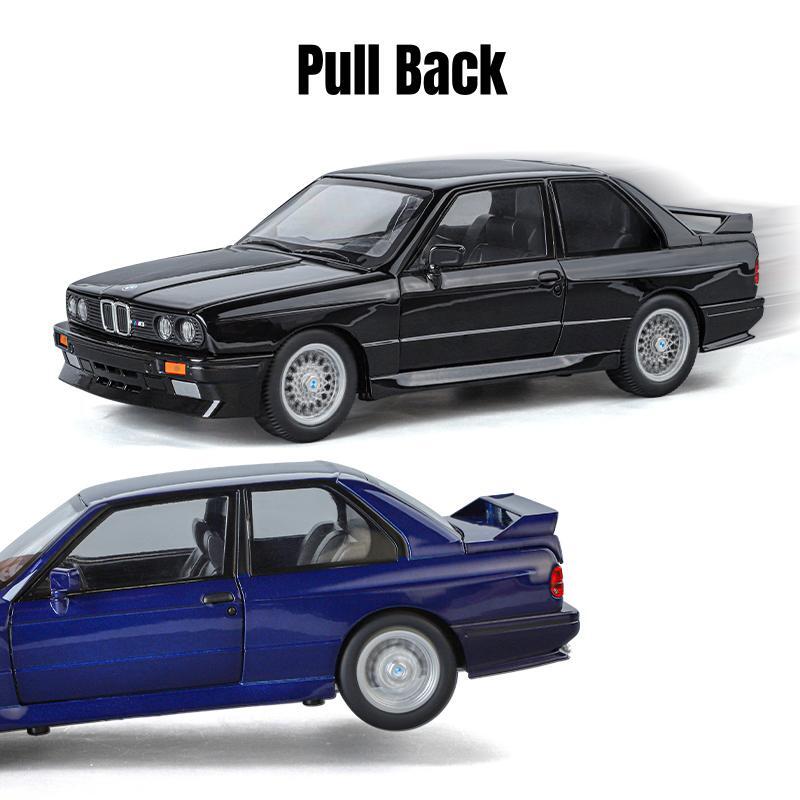 AAAOO1 1/24 BMW M3 E30 Модель Игрушечной Машинки Литая Металлическая Машинка Миниатюра С Инерционным Механизмом Звук Свет Двери Открываются Коллекция Подарок Для Мальчика Ребенка