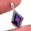 Натуральный африканский аметист, драгоценный камень, стерлинговое серебро 925 пробы, подарочная подвеска, 1 дюйм, L1C93
