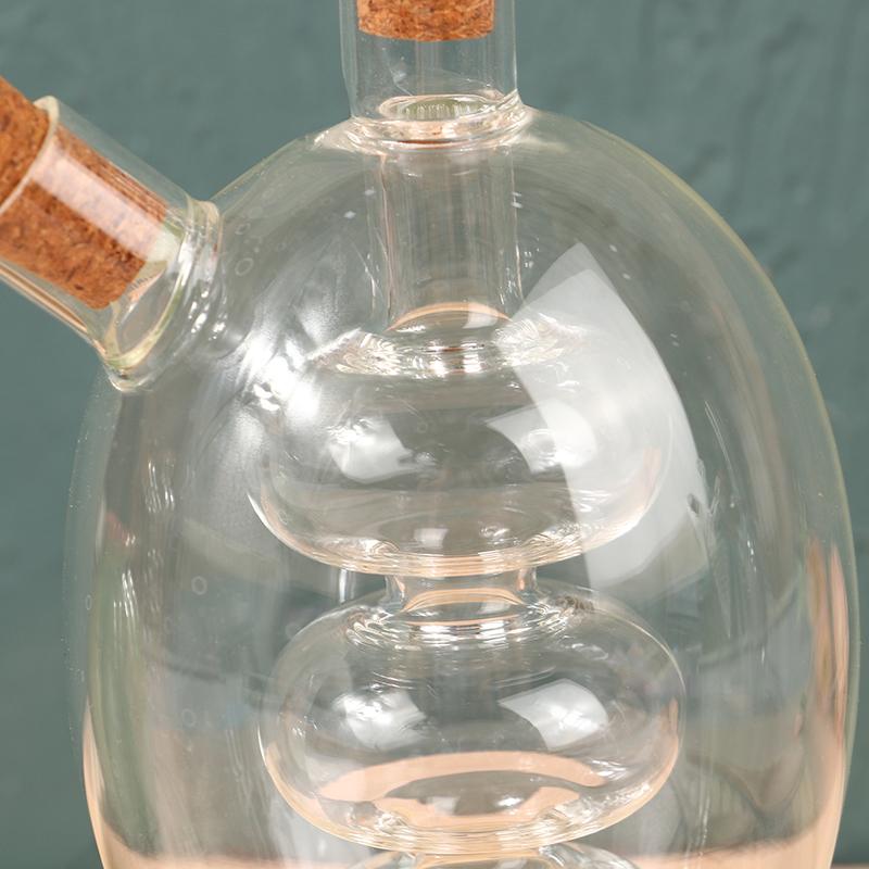 1 шт. 2-в-1 двухслойная бутылка, соус, масло, уксус, стеклянная бутылка, герметичные кухонные бутылки для хранения приправ, банки, кухонные инструменты