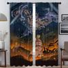 Curtains for Living Room Curtain Attack On Titans Home Interior Curtains 2 Pieces Blinds Shades Tulle for Bedroom Partition