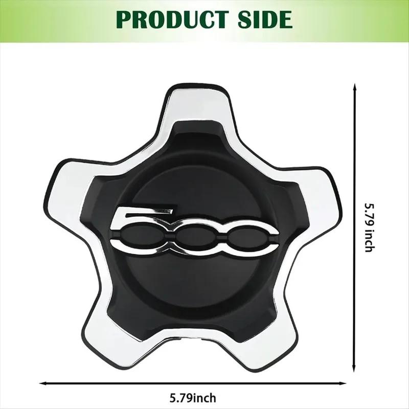 6AN69LXHAA New Car Wheel Center Cap Cover Centre Hub Caps for Fiat 500X 2016 2017 2018-2022 Dust Cover Car Accessories 735626312
