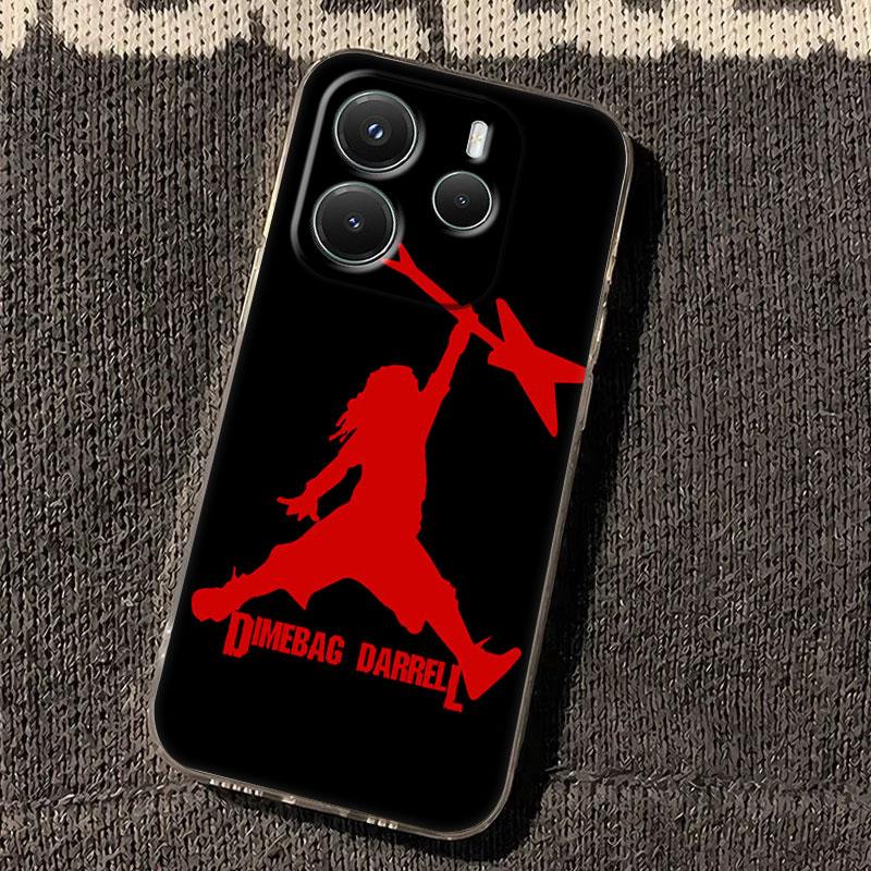 Dimebag Pantera Rock Band Phone Case For Xiaomi Redmi 14C 13C 12C 10C Back Cover Note 14 13 12 11 10 9 8 Pro Plus 5G Clear Funda