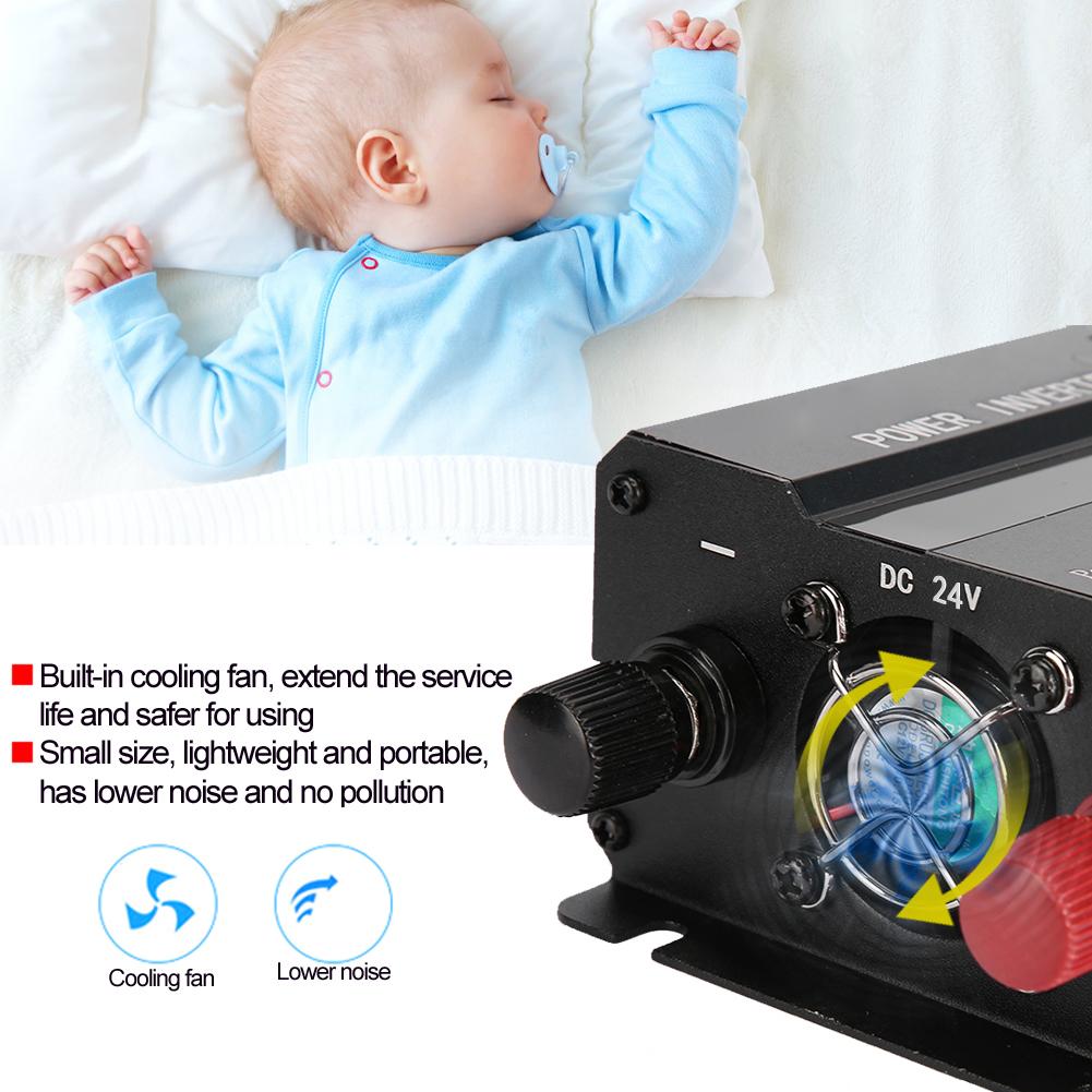 12V/24V To Black Car Solar Voltage Inverter High Power 3000W/4000W/5000W