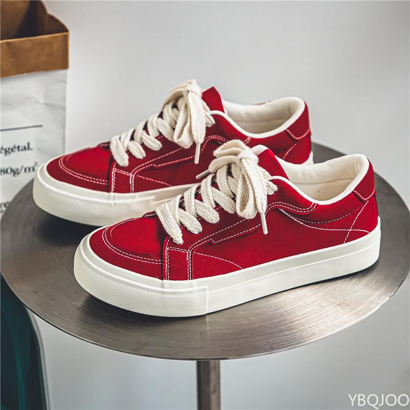 Модная весенне-осенняя новая студенческая низкая простая удобная дышащая парусиновая обувь для мужчин, универсальная плоская повседневная обувь для скейтборда