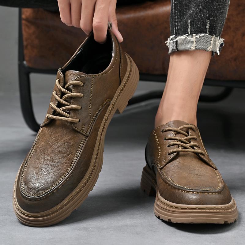 Модная мужская деловая кожаная повседневная обувь на весну-осень, социальная обувь для мужчин, новая высококачественная модная роскошная дизайнерская обувь ручной работы