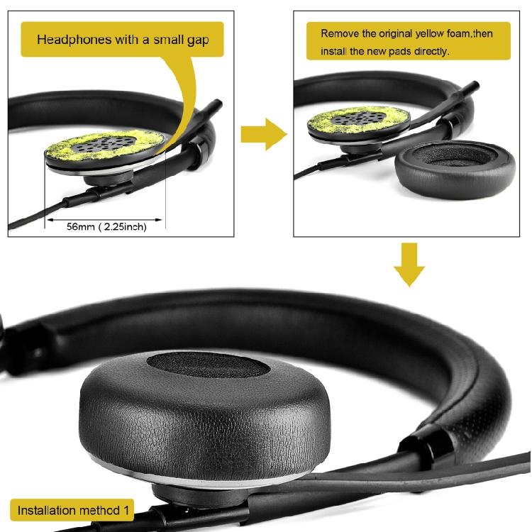 Премиальные амбушюры из пены с эффектом памяти для наушников Plantronics W440 с дополнительно прочным покрытием