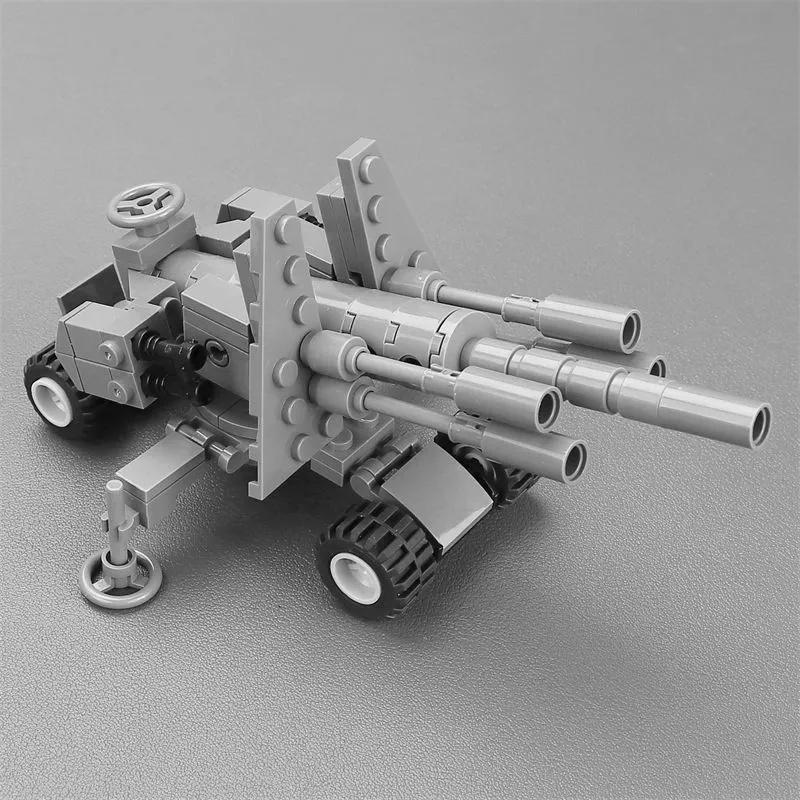 Строительный блок Гаубица Зенитная артиллерия Мальчик Сборка Игрушки