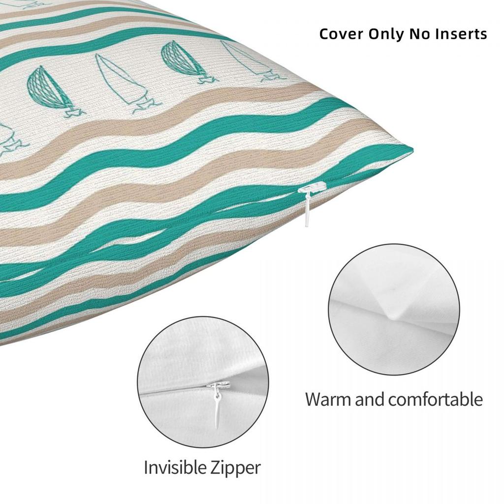 Airlie Beach Race Week Square Pillowcase Polyester Linen Velvet Printed Zip Decorative Pillow Case Car Cushion Cover