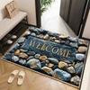 Домашний коврик в американском стиле для входной двери, скребущий грязь и почву, грязеотталкивающий, коврик из хрустального бархата, бытовой коврик, за которым легко ухаживать