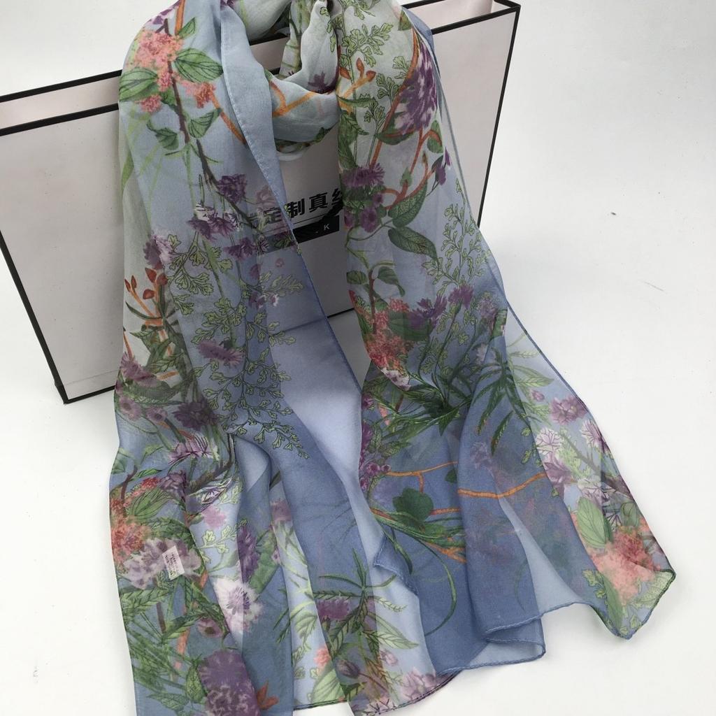Ji Fashion Women'S Scarf Printing Temperament Versatile Foreign Trade Headscarf Georgette Soft Shawl
