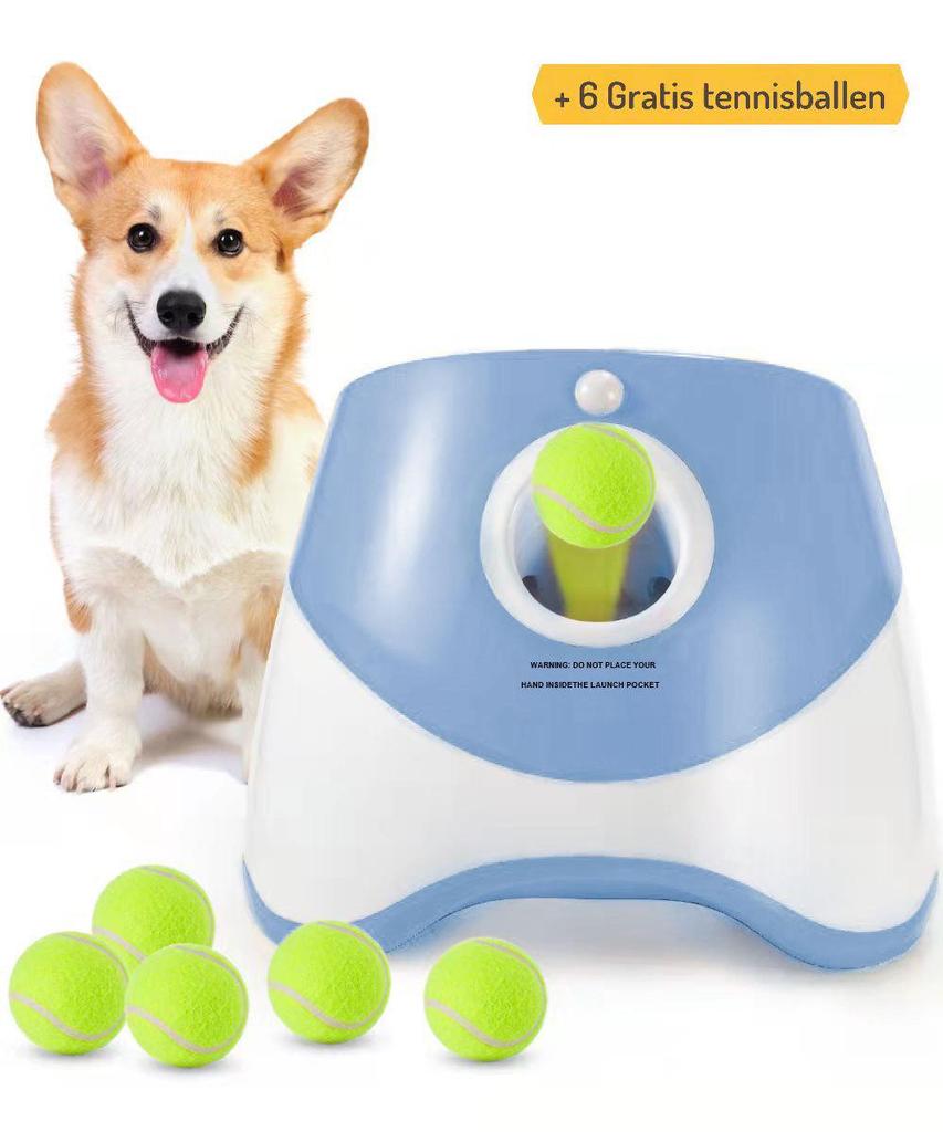 Automatic Dog Ball Launcher for Border Collies - Tennis Ball Throwing and Bouncing Toy