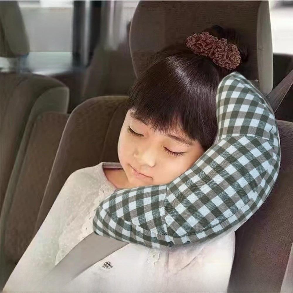 Two-In-One Design Car Seat Belt Pillow Adjustable Travel Head Rest Safety Strap Pad Car Travel