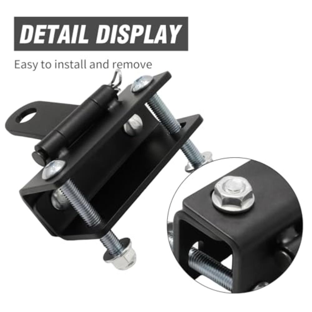 Heavy Duty Bumper Hitch Adjustable Towing Kit Compatible with For Polaris and Cat for Snowmobile and ATV Sled Trailers