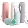Travel Portable Toothbrush Cup Bathroom Toothpaste Holder Storage Case Box Organizer Travel Toiletries Storage Cup Creative
