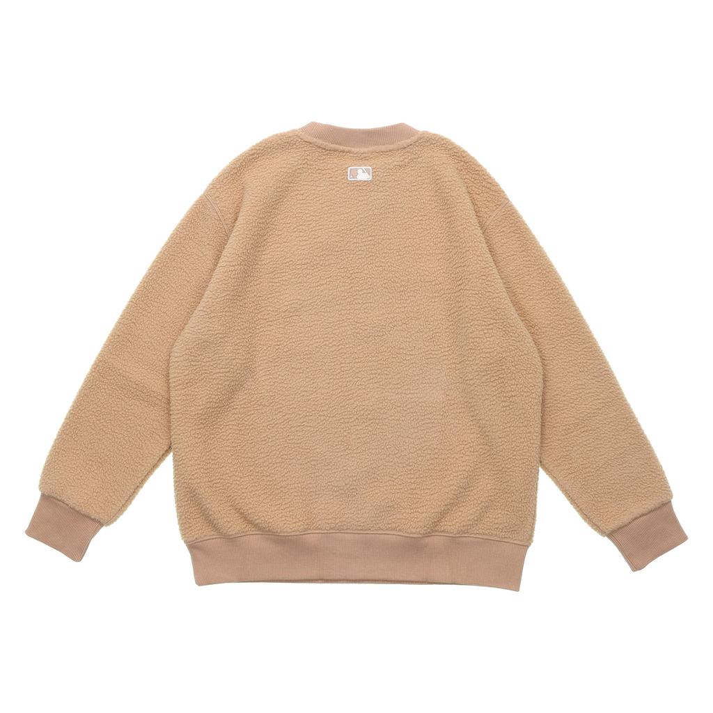 New MLB Base Logo Sweatshirts Unisex Brown 31MTF1061-43B