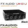 4ch Stereo Mixer Preamp Combines 4 RCA Inputs Into 1 Output FX-AUDIO- LM-01J [Black] &