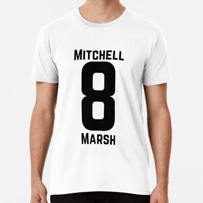 Футболка Mitchell Marsh 8 Australian Cricket Premium от S до 5XL Сделано в Австралии/США